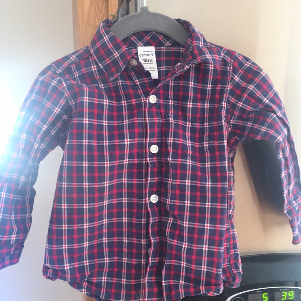 Toddler boy button down